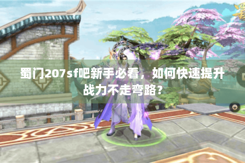 蜀门207sf吧新手必看，如何快速提升战力不走弯路？
