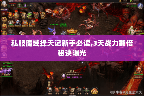 私服魔域择天记新手必读，3天战力翻倍秘诀曝光