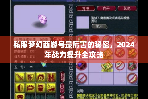 私服梦幻西游号最厉害的秘密，2024年战力提升全攻略