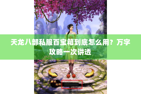 天龙八部私服百宝箱到底怎么用？万字攻略一次讲透
