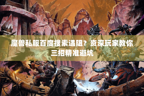 魔兽私服百度搜索遇阻？资深玩家教你三招精准避坑