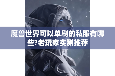 魔兽世界可以单刷的私服有哪些?老玩家实测推荐
