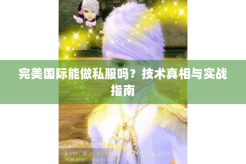 完美国际能做私服吗？技术真相与实战指南