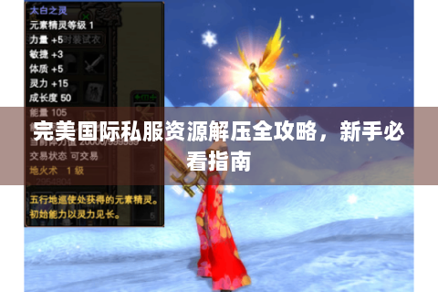完美国际私服资源解压全攻略，新手必看指南
