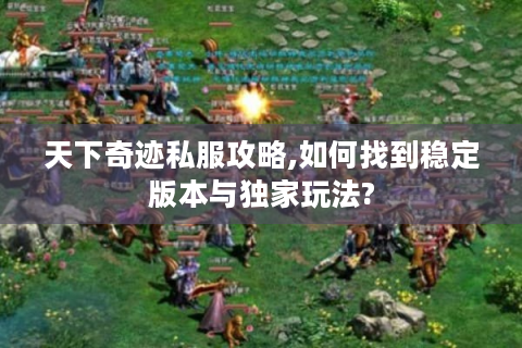 天下奇迹私服攻略,如何找到稳定版本与独家玩法?