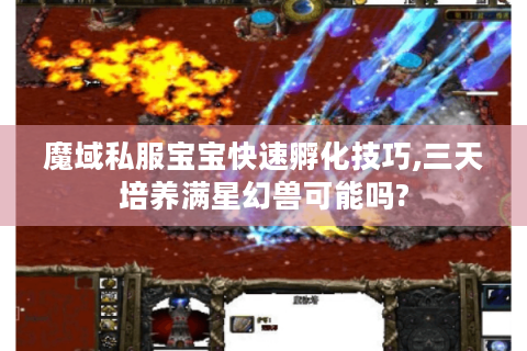 魔域私服宝宝快速孵化技巧,三天培养满星幻兽可能吗?