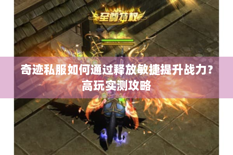 奇迹私服如何通过释放敏捷提升战力？高玩实测攻略