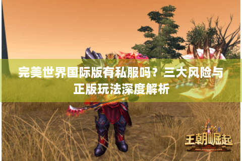 完美世界国际版有私服吗？三大风险与正版玩法深度解析