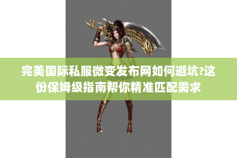 完美国际私服微变发布网如何避坑?这份保姆级指南帮你精准匹配需求