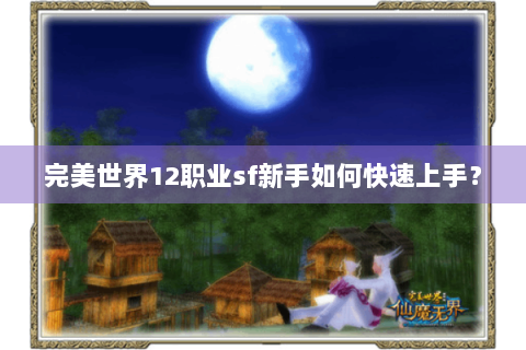 完美世界12职业sf新手如何快速上手？