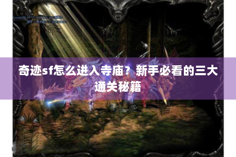 奇迹sf怎么进入寺庙？新手必看的三大通关秘籍