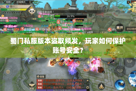 蜀门私服版本盗取频发，玩家如何保护账号安全？