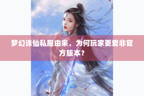 梦幻诛仙私服由来，为何玩家更爱非官方版本？