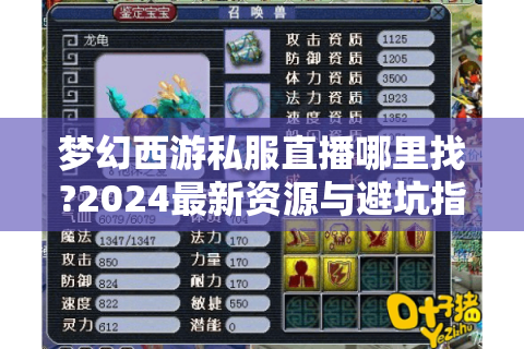 梦幻西游私服直播哪里找?2024最新资源与避坑指南