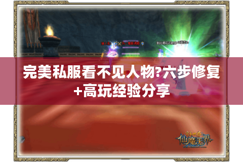 完美私服看不见人物?六步修复+高玩经验分享