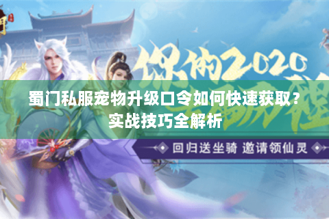 蜀门私服宠物升级口令如何快速获取？实战技巧全解析