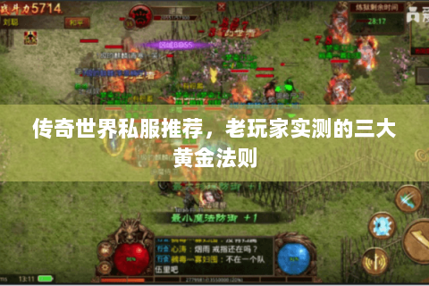 传奇世界私服推荐，老玩家实测的三大黄金法则