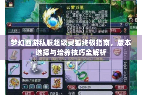 梦幻西游私服超级灵狐终极指南，版本选择与培养技巧全解析