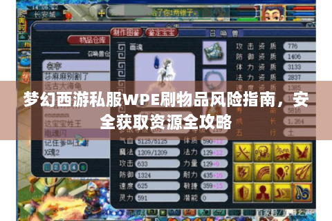 梦幻西游私服WPE刷物品风险指南，安全获取资源全攻略