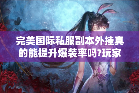完美国际私服副本外挂真的能提升爆装率吗?玩家必看指南