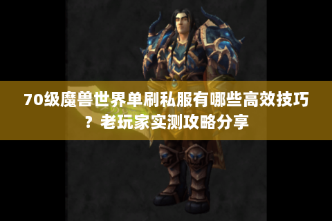 70级魔兽世界单刷私服有哪些高效技巧？老玩家实测攻略分享