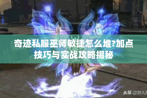奇迹私服巫师敏捷怎么堆?加点技巧与实战攻略揭秘
