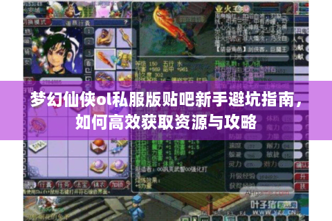 梦幻仙侠ol私服版贴吧新手避坑指南，如何高效获取资源与攻略
