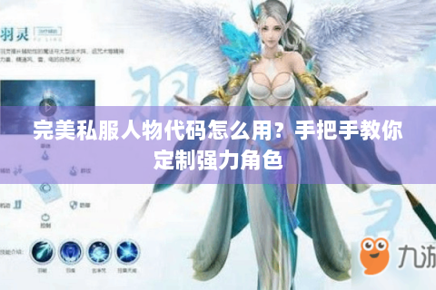 完美私服人物代码怎么用？手把手教你定制强力角色