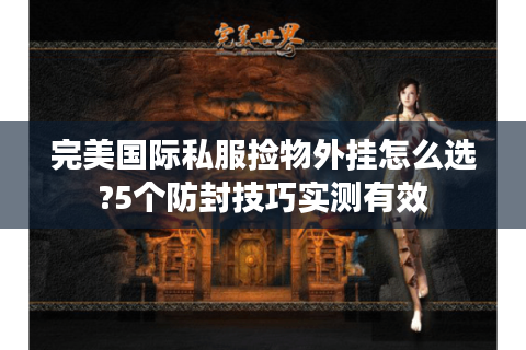 完美国际私服捡物外挂怎么选?5个防封技巧实测有效