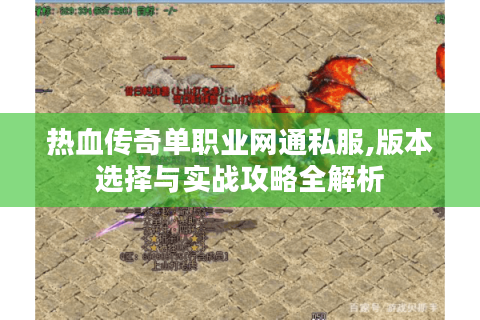 热血传奇单职业网通私服,版本选择与实战攻略全解析