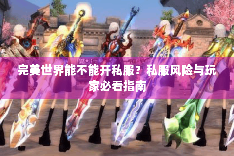 完美世界能不能开私服？私服风险与玩家必看指南