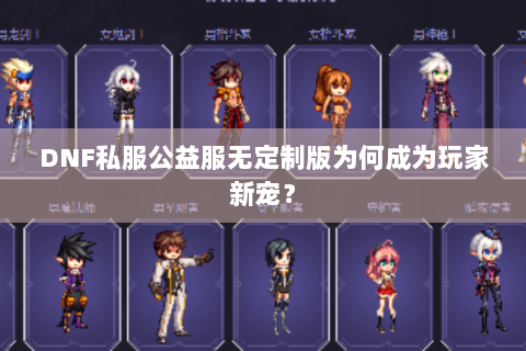 DNF私服公益服无定制版为何成为玩家新宠？