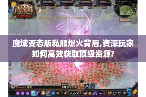 魔域变态版私服爆火背后,资深玩家如何高效获取顶级资源?