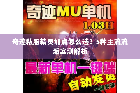 奇迹私服精灵加点怎么选？5种主流流派实测解析