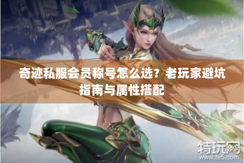 奇迹私服会员称号怎么选？老玩家避坑指南与属性搭配