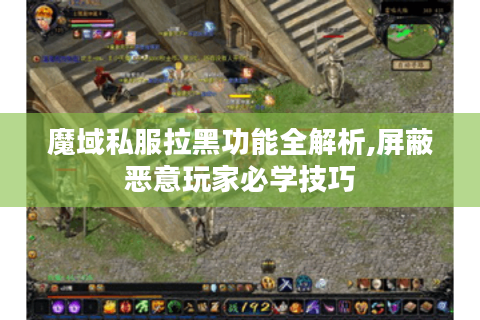 魔域私服拉黑功能全解析,屏蔽恶意玩家必学技巧