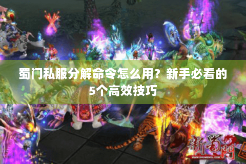 蜀门私服分解命令怎么用？新手必看的5个高效技巧