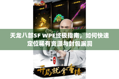 天龙八部SF WPE终极指南，如何快速定位稀有资源与封包漏洞