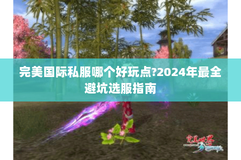 完美国际私服哪个好玩点?2024年最全避坑选服指南