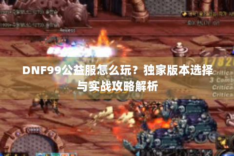 DNF99公益服怎么玩？独家版本选择与实战攻略解析