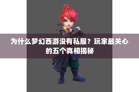 为什么梦幻西游没有私服？玩家最关心的五个真相揭秘