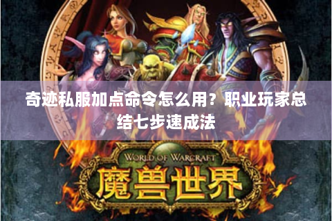 奇迹私服加点命令怎么用？职业玩家总结七步速成法