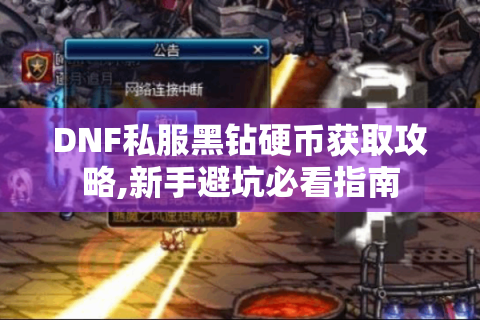 DNF私服黑钻硬币获取攻略,新手避坑必看指南