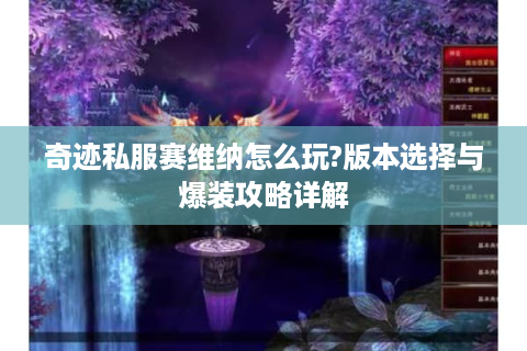 奇迹私服赛维纳怎么玩?版本选择与爆装攻略详解