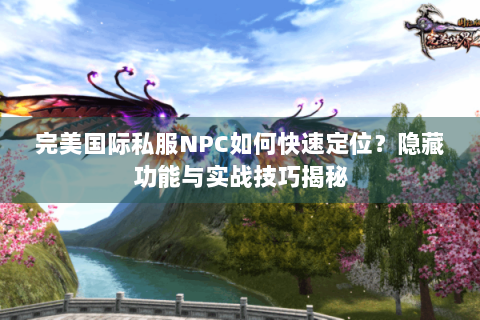 完美国际私服NPC如何快速定位？隐藏功能与实战技巧揭秘
