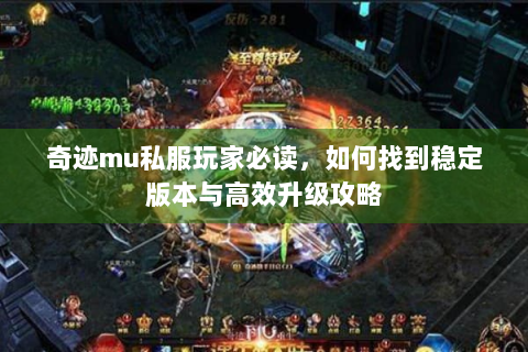 奇迹mu私服玩家必读，如何找到稳定版本与高效升级攻略