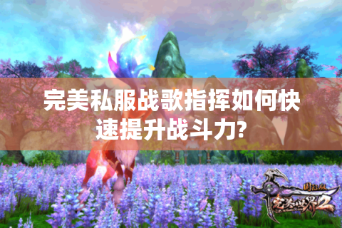 完美私服战歌指挥如何快速提升战斗力?