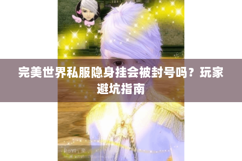 完美世界私服隐身挂会被封号吗？玩家避坑指南