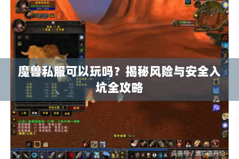魔兽私服可以玩吗？揭秘风险与安全入坑全攻略