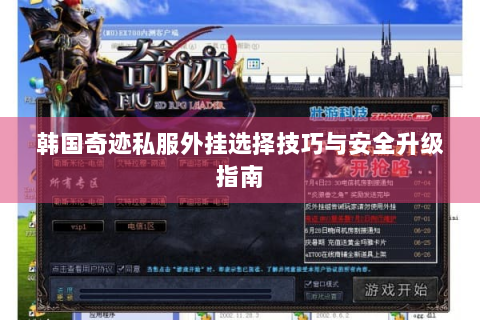 韩国奇迹私服外挂选择技巧与安全升级指南